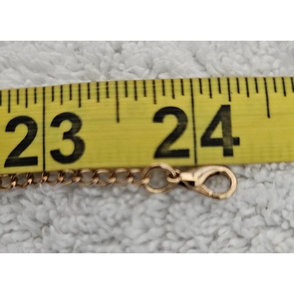 Gold-Tone Chain Necklace with Purple Blue & Amber Gemstone Sunburst Pendant READ - Picture 5 of 5